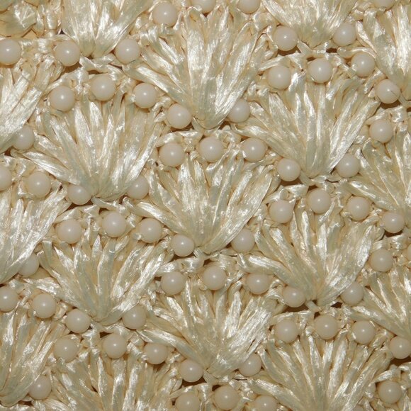 Vintage Woven Beaded Handbag Kiss Lock Closure Made In Japan - Picture 4 of 9